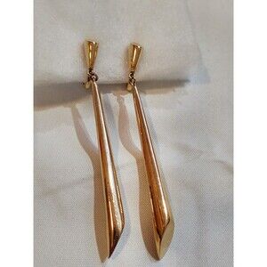 Rare Trifari MCM Modernist Sleek Spherical Dangle Earrings